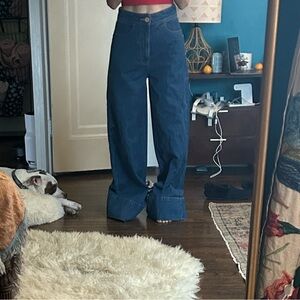 We The Free Denim Wide-Leg Pants